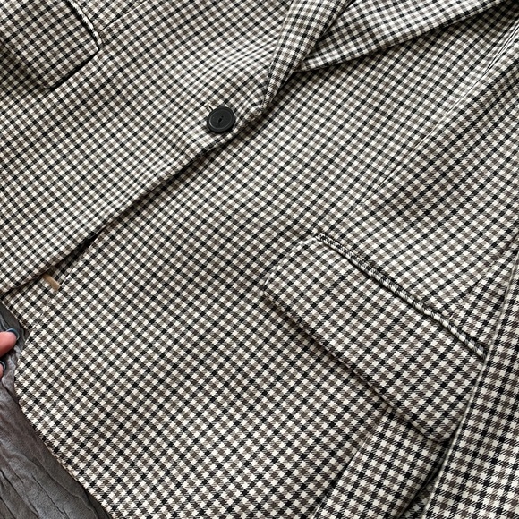 Massimo Dutti checked wool blazer - Picture 4 of 15